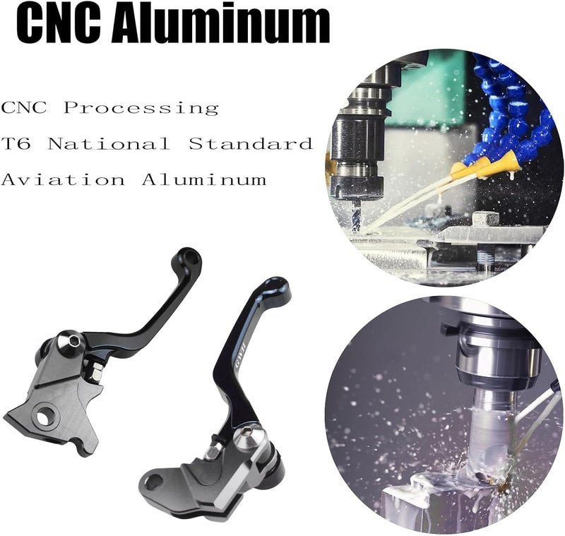 Adsspro Motorcycle Billet Foldable Brake Clutch Lever Handle CNC Aluminum Pivot for TTR 125 TTR125 L/LE 00-23 TW200 91-23 XT250 08-23 Banshee 350 02-08 Raptor 350 05-13 WR250R 07-20 WR250X 07-17 - Image 5